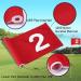 Tobwolf 4PCS Portable 15x22cm Golf Flags for Putting Green - 420D Nylon Practice Targets with Numbered Pins - Indoor/Outdoor Use - Buy Online on SooperMarket.com