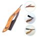 NOLITOY Stainless Steel Folding Razor - Vintage Wooden Barber Shaving & Haircut Supplies for Men - Buy Online on SooperMarket.com