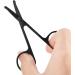 CXAFQ 2Pcs Professional Small Ear Nose Hair Scissors with Curved Safety Blades & Rounded Tip for Trimming Small Details Facial Hair Trimming Nasal Hair(Black) - Buy Online on SooperMarket.com