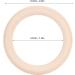 20 Pcs Baby Wooden Rings - Natural 65mm Tinkering Circles for DIY Crafts & Art | Unfinished Wood Rings for Childhood Projects - Buy Online on SooperMarket.com