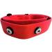 Yuandan Bluetooth Heart Rate Monitor Belt - Waterproof HR Sensor with Adjustable Replacement Tape - Compatible with ANT+ - Red - Buy Online on SooperMarket.com
