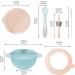 Kyraton Baby Bowls | Suction Bowls with Straw and Spoon | Unbreakable & Reusable | Light Blue | Slip Resistant & Durable - Buy Online on SooperMarket.com