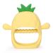 Socub Silicone Baby Teething Toy for Infants 12 Months+  BPA Free Never Drop Silicone Mitten Teether Toy for Soothing Sore Gums  Baby Chew Toys for Sucking Need (Yellow)