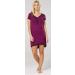 Happy Mama Women's Maternity Nursing Nightdress Shirt Gown 981p Plum & Black - Buy Online on SooperMarket.com