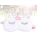 Buy Gatuida 2pcs Cute Sleeping Eye Mask - Cartoon Eye Cover for Women & Kids | Embroidered White Sleep Mask | Ideal for Travel & Relaxation - Buy Online on SooperMarket.com