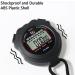 Sports Stopwatch Timer - Digital Clock Calendar Alarm - Shockproof for Running Swimming Referee - Black (2 Pcs) - Buy Online on SooperMarket.com