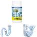 Herios Drain Foam Cleaner Pipe Dredge Deodorant Foam Cleaner Liquid Hair Drain Clog Remover & Cleaner Quick Foaming Toilet Clean for Toilets Sinks Tubs (1pcs)