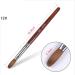 Alexnailart Kolinsky Sable Nail Brush 12# Acrylic Pen with Red Wooden Handle - Manicure Design Tool for Acrylic Powder - Pack of 1 - Buy Online on SooperMarket.com