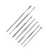 Ear Cleaning Tools 1 Set 7pcs Seven Piece Ear Picking Tool Set Ear Cleaners Nursing Ear Care Tools Ear Clean Tool Set Silver Ear Buckle Stainless Steel Ear Cleaners