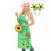 Carnival clothes gardener apron with headband carnival gardener ladies costume headband flowers one size