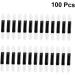 Mikinona Makeup Eyeshadow 100pcs Women s Suits Eyeshadow Sponge Brush Eye Shadow Applicator Set Travel Toolkit Cosmetic M White - Buy Online on SooperMarket.com