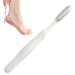 Virtcooy Pedicure Foot File Reusable Stainless Steel Cracked Skin Removal Tool - Callus Remover Foot Scrubber Toe Crevice Cleaning Brush Foot Care Pedicure Tool White