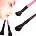 Wine Red Cosmetic Brush Set - Wood Handle Nylon Foundation & Blush Brush for Effortless Makeup Application - Buy Online on SooperMarket.com