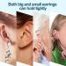 18K Gold Silicone Earring Backs for Heavy Earrings - Secure Locking, Hypoallergenic, Soft Clear Backs for Adults & Kids - Buy Online on SooperMarket.com