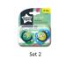 Tommee Tippee Orthodontic Pacifiers 0-6 Months - Assorted Designs Pack of 2 | International Shipping Available - Buy Online on SooperMarket.com
