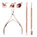 Cuticle Trimmer with Cuticle Pusher-Cuticle Pusher Cuticle Cutter Remover Cuticle Trimmer Nipper Nail Clipper Sets Nail Care Kit Professional Stainless Steel Manicure Pedicure Tools-3 PCS