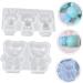 FELTECHELECTR 2pcs Doll Cartoon Ornaments Adorable Rabbit Molds Pendants Dessert Earring Shape Coaster Crystal - Buy Online on SooperMarket.com