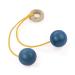 Celebration click clack balls made of wood orange or blue