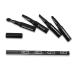 Premium 4-in-1 Detachable Makeup Brush Kit - Portable Travel Lip Eyeshadow & Eyebrow Brushes (Black) - International Shipping Available - Buy Online on SooperMarket.com