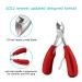 Professional Thick Toenail Clippers - Surgical Grade Stainless Steel for Ingrown Nails - Podiatrist Recommended - Large Nail Clippers for Men & Seniors - Red - Buy Online on SooperMarket.com