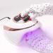 Moisturizing Gloves UPF 50+ Manicure Gloves Anti Uv Shield Gloves for Gel Nail Lamp Nail Art Fingerless Glove for Manicure Dryer Long 11.5X40 Cm - Buy Online on SooperMarket.com
