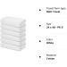 White Cotton Bath Towels Set - Pack of 6 | 24x48 Inch Ultra Soft Spa Towels | 100% Cotton Hotel Collection Towels for Bathroom | Workout Towels - PK 6 - Buy Online on SooperMarket.com