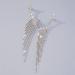 Shop Boho Silver Long Tassel Crystal Earrings - Statement Dangle for Women & Girls | Perfect for Weddings & Parties - Buy Online on SooperMarket.com