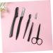Didiseaon Nose Hair & Eyebrow Shaping Kit | Stainless Steel Beard Eyebrow Comb Razor & Facial Shaver Set for Precision Grooming - Buy Online on SooperMarket.com