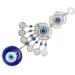 ABOOFAN Home Decor Glazed Eye Pendant Glass Charms Family Protection Charm Wall Hanging Ornaments Household As Shown 23X5cm - Buy Online on SooperMarket.com