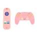 2er-pack bite rings silicone-baby bites silicone-baby bites bites tv remote control form educational chew sensory bite rings (pink)