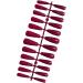 Dajidafu 1 Set French Tip Press on Nails Extra Long Artificial Glittery Toe Tips Adhesive Tabs Art Decals Gifts Decorations rosered - Buy Online on SooperMarket.com