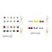 Silicone Pearls for Babies - Round Star Pearls Pacifier Clips Keychain & Toy Accessories - Buy Online on SooperMarket.com