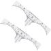 PLAFOPE Scale Ruler 10pcs Set Makeup Stickers Eyebrow Ruler for Microblading Makeup Ruler Eyebrow Stickers Make up - Buy Online on SooperMarket.com