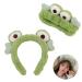 JLEivvi 2 Pieces Frog Makeup Headband Cute Frog Hair Hoop Frog Spa Headband Cartoon Frog Hair Bands Frog Hair Accessories For Face Washing Shower Sports Yoga Beauty Skincare