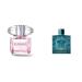 Versace Bright Crystal Eau de Toilette Spray for Women 3 Fl Oz & Eros for Men 3.4 oz Eau de Toilette Spray 3 Fl Oz (Pack of 1)+ 3.4 Fl Oz (Pack of 1)