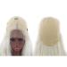 BGHJUE Blonde Lace Front Wig - 26-Inch Silk Straight Heat Resistant Synthetic Wig for Women - Glueless & Stylish - Buy Online on SooperMarket.com