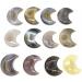 Natural Agate Geode Moon Shaped Crystal Cluster Half Moon Agate Geode Carved Crystal Stones Reiki Natural Stones and MineralsCrystal dingchi - Buy Online on SooperMarket.com