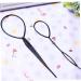 2pcs Hair Braid Accessories tail Styling Maker Clip French Braid Tool Magic Topsy Tail Loop Hair KitWomen Girls(black) Attractive Design - Buy Online on SooperMarket.com