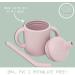 LoveyLu Silicone Sippy Cup with Straw - Spill Proof Toddler Cup 2 Pack (Blush) - Buy Online on SooperMarket.com
