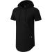 Aiyino Men's Short Sleeve Athletic Hoodie - Solid Color Fashion Pullover | Black - Buy Online on SooperMarket.com