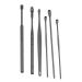 Healeved 2 Sets Ear Picking Tool Spring Tool Ear Cleaners Massage Kit Ear Wax Scraper Ear Cleaning Spoon Ear Wax Scoop Ear Wax Remover Ear Picks Ear Cleaner Kit Curette Black Care Black 11.5X2.7X1cm
