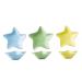 MAGICLULU Games Elderly 3 Pcs Sauce and Vinegar Dish Ceramics Flower Sauce re-usable Household Dipping Dish 11X11X3.2CM Assorted Color