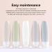 Dajidafu Travel Silicone Dispenser Bottle Shower Gel Toothpaste Makeup Squeeze Tube Refillable Leakproof Container Accessories Light Gray 90ML - Buy Online on SooperMarket.com
