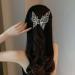 Large Sliver Butterfly Hair Clips - Strong Hold Hair Claw Clips for Women and Girls | Wedding, Prom, Party Wear Hair Accessories | Style 1 - Buy Online on SooperMarket.com