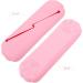 Angoily Silicone Makeup Brush Organizer Bag - Pink Cosmetic Brush Holder & Storage - Small Makeup Bags (20.5x6.5cm) for International Shipping - Buy Online on SooperMarket.com
