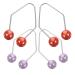 Baluue 2 Pairs Dimple Makers Cheeks Facial Dimple Trainer for Create a Beautiful Smile Natural Dimples Lift Portable Red Purple