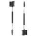 2pcs 3 Head Eyebrow Eyelash Shaper Eyelash Comb Double Head Brush Makeup Grooming Tool Cosmetic with 3 Different Spoolie Brushes for Separating Lashes  Eliminating Mascara Clumps  Grooming Brows EC-01 2pcs