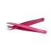 FEITA Professional Stainless Steel Eyebrow Tweezer Set - Slant & Pointed Precision Tweezers for Women - Facial Hair Removal Clip - Pink (2 Pcs) - Buy Online on SooperMarket.com