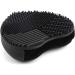 Silicone gloves brush accessories heart shape silicone makeup brush detergent brush for cosmetic washing(Black) - Buy Online on SooperMarket.com