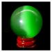 Ornament Natural Green Cat Eye Crystal Sphere Stone Ball 30-40mm 1pc Stone Collection